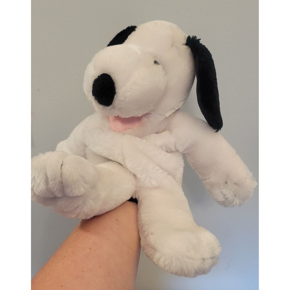 Vintage Applause Snoopy Pawpets Hand Puppet Plush 13" Peanuts 15815 Determined
